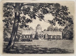 Margit-sziget rézkarc