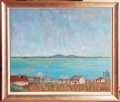 Balatoni tavasz (50x60) (Kilátás Fonyódra)