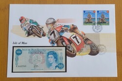Bankjegyes Boríték , Isle of Man 50 Pence