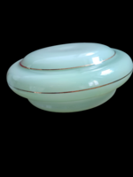Art Deco Lámpa Búra - Zöld / Arany / Üveg