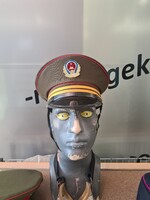 Kínai népköztársasági, katonai tányérsapka, retro, vintage,  vörös hadsereg