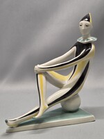 Zsolnay porcelán art deco bohóc