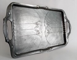 Karl Berghof jugendstil/secessionist Kayserzinn' nr. 4908' tray approx. 1900
