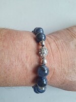 Valódi,Kianit,nagyszemű karkötő/11mm/
