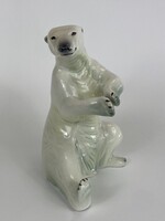 Jegesmedve porcelán figura 1.