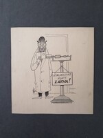 NEMES TÖRÖK JÁNOS /1907-1980/- GRAFIKUS, KARIKATURISTA
