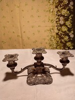 RÉGI EZÜSTÖZÖTT GYERTYATARTÓ-MADE IN ENGLAND SILVER PLATED