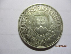 Szlovákia:  ezüst 20 korona 1941  Emlék érme /Cirill és Metód/