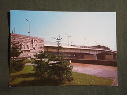 Képeslap,Szolnok,Tisza híd látkép,részlet, 1981-