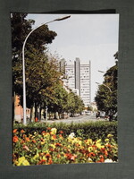 Képeslap,Szolnok,Irodaház,utca látkép,részlet, 1977-