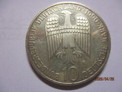 Német, Ezüst 10 márka 1990. Barbarossa halála, gyűjtői érme UNC