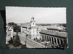 Képeslap,Szolnok,Tisza szálló látkép,részlet, 1960-