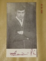 SZÉCSI PÁL ( 1944- 1974 ) TÁNCDAL ÉNEKES ALÁÍRÁSÁVAL FOTÓS RAJONGÓI KÁRTYA