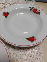 Epres-szamócás-földiepres porcelán Lubiana porcelán tányér, 3db