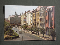 Képeslap,Szombathely,Köztársasági tér,ABC csemege ÁFÉSZ áruház látkép,részlet, 1970-