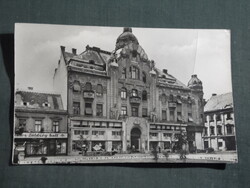 Képeslap,Szombathely,ÁFÉSZ,Állami áruház látkép,részlet, 1957-