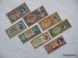 8 darab pengő bankjegy LOT ! Mind más címlet !  01