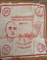 Rákosi Mátyás Zászló/Zsebkendő Május 1