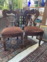 Eladó (2db) barokk biedermeier székek  diófa