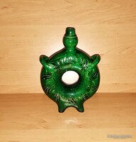 MALÉV felirattal zöld kerámia pereckulacs perec kulacs (20/d)