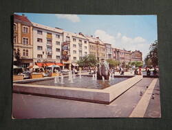 Képeslap,Szombathely,Köztársasági tér,ABC csemege ÁFÉSZ áruház látkép,részlet, 1981-