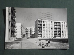 Képeslap,Szombathely,Derkovits lakótelep látkép,részlet, 1970-