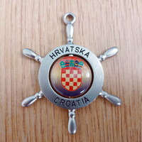 Hrvatska Croatia átfordítható kulcstartó (Horvátország)