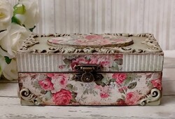 Shabby Chic ékszeres dobozka