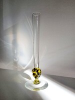 Vintage zöld üveg váza