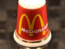 Mc Donald's angol porcelán gyűszű relikvia