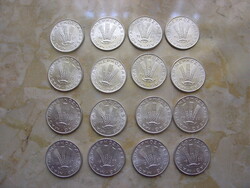 MAGYAR NÉPKÖZTÁRSASÁG 1977-1990 BP 20 FILLÉR 16 DB !!!!