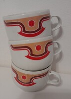 Alföldi porcelán art deco bella teás csésze 3db