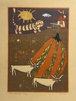 Bokros László (1928-2010) Iciri-piciri II. - fantáziadús mesejelenet /számlát adunk hozzá/