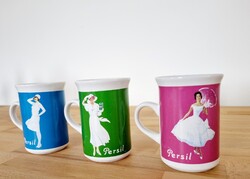 Vintage Persil bögrék (3 db)