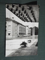 Képeslap,Szombathely,Március 15. tér látkép,részlet, 1964-