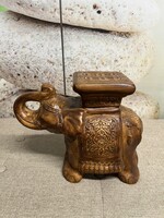 Kerámia Indiai Elefánt Virágtartó Szobor A67