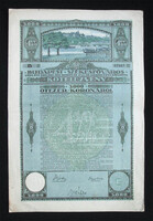 Budapest Székesfőváros kötelezvény 5000 korona 1920
