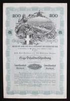 Bécs város 4%-os kötvénye 200 korona 1908 /AUT/
