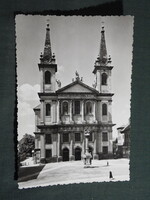 Képeslap,Szombathely,Püspöki székesegyház,templom látkép,részlet, 1960-