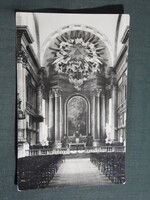Képeslap,Szombathely,Püspöki székesegyház,templom,oltár látkép,részlet, 1961-