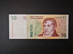 Argentína 10 Pesos 2014 UNC