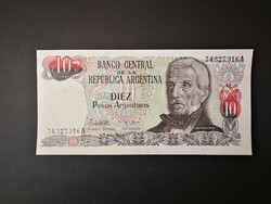 Argentína 10 Pesos 1984 UNC