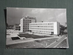 Képeslap,Szombathely,Március 15. tér,SZTK palota látkép,részlet, 1967-