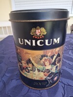 Régi Unicumos fém doboz