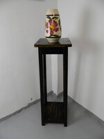 Antik patinás fa posztamens / virágállvány