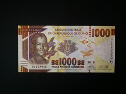 Guinea 1000 Francs 2018 UNC