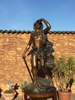 Bronz szobor ! 146 cm Ős Vadász .