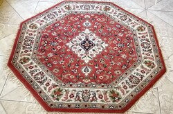 Nyolcszög forma kézi csomózású Iráni Tabriz gyapjúszőnyeg