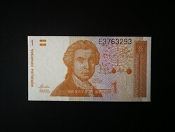Horvátország  1 Dinar 1991 UNC