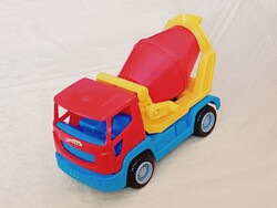 Játék autó 0016 - Betonkeverő 24x12x16cm műanyag  Plasticart Német vintage